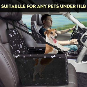 🐶Pet Car Booster Seat Carrier, Breathable Folding Soft Washable for small Pet🐶